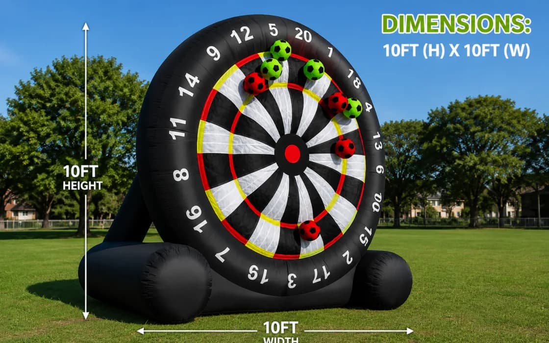 Giant Inflatable Soccer Dart Board rental in Omaha, NE