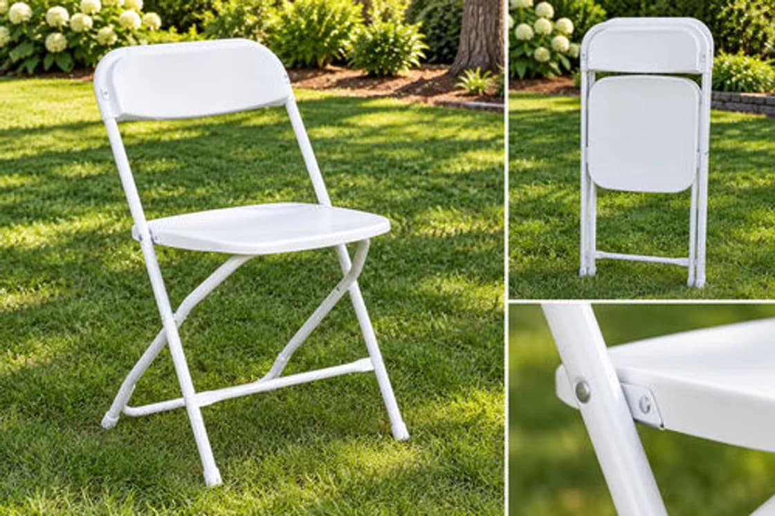 White Folding Chair rental in Omaha, NE