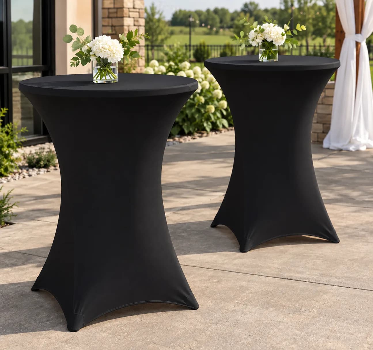 Cocktail Table Covers - Black rental in Omaha, NE
